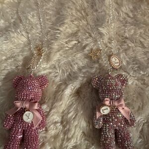 Blinged out rhinestone Bear Keychains